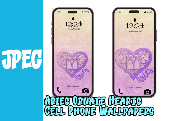 Download Ornate Aries Heart Cell Phone Wallpaper - Premium Resources