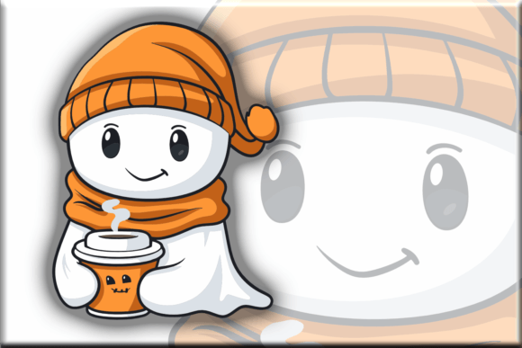 Download Cute Ghost Coffee Pumpkin Spice PNG - Premium Resources